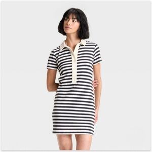 Universal Thread Navy and Cream Striped Mini Dress